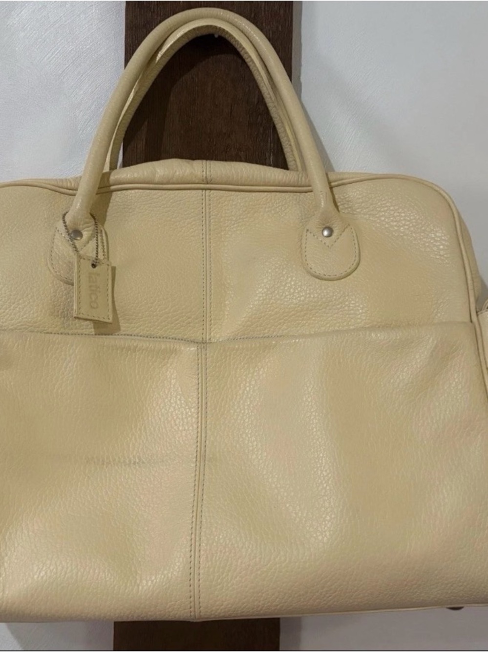 Latico cream yellow weekender Duffle